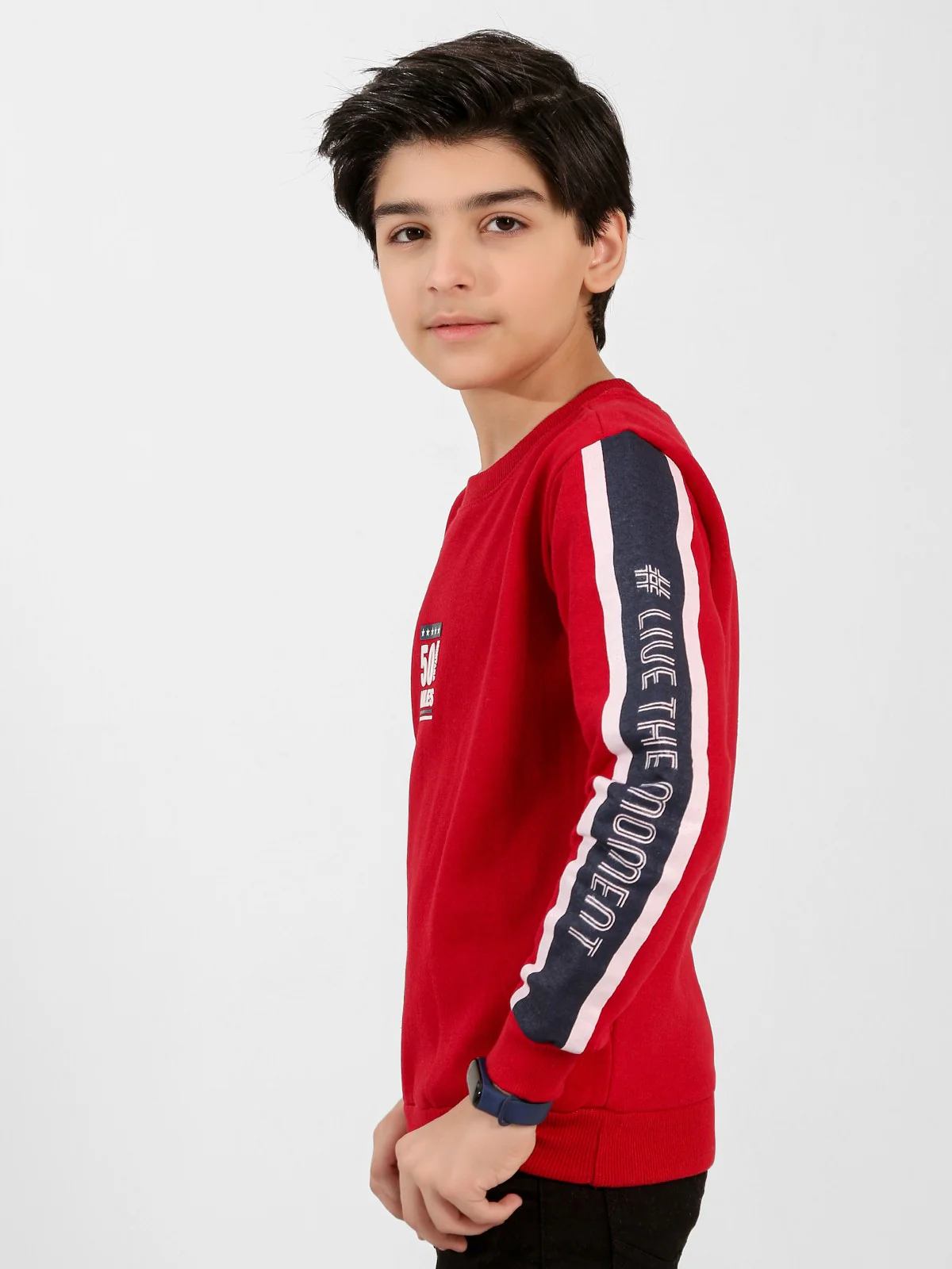 Boy's Maroon Sweatshirt - EBTSS20-002 - Image 2