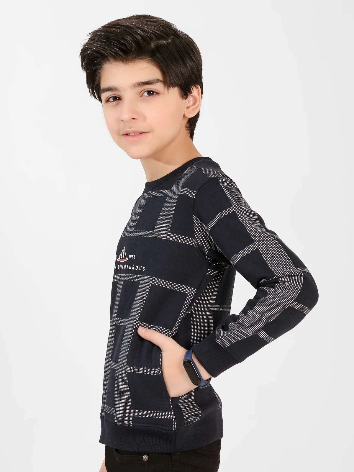 Boy's Dark Navy Sweatshirt - EBTSS20-003 - Image 2