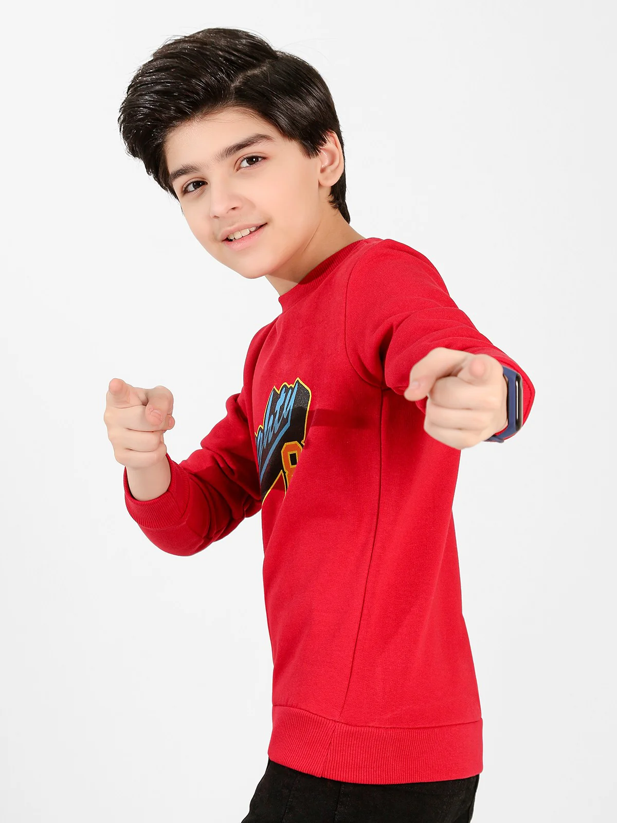 Boy's Red Sweatshirt - EBTSS20-007 - Image 2