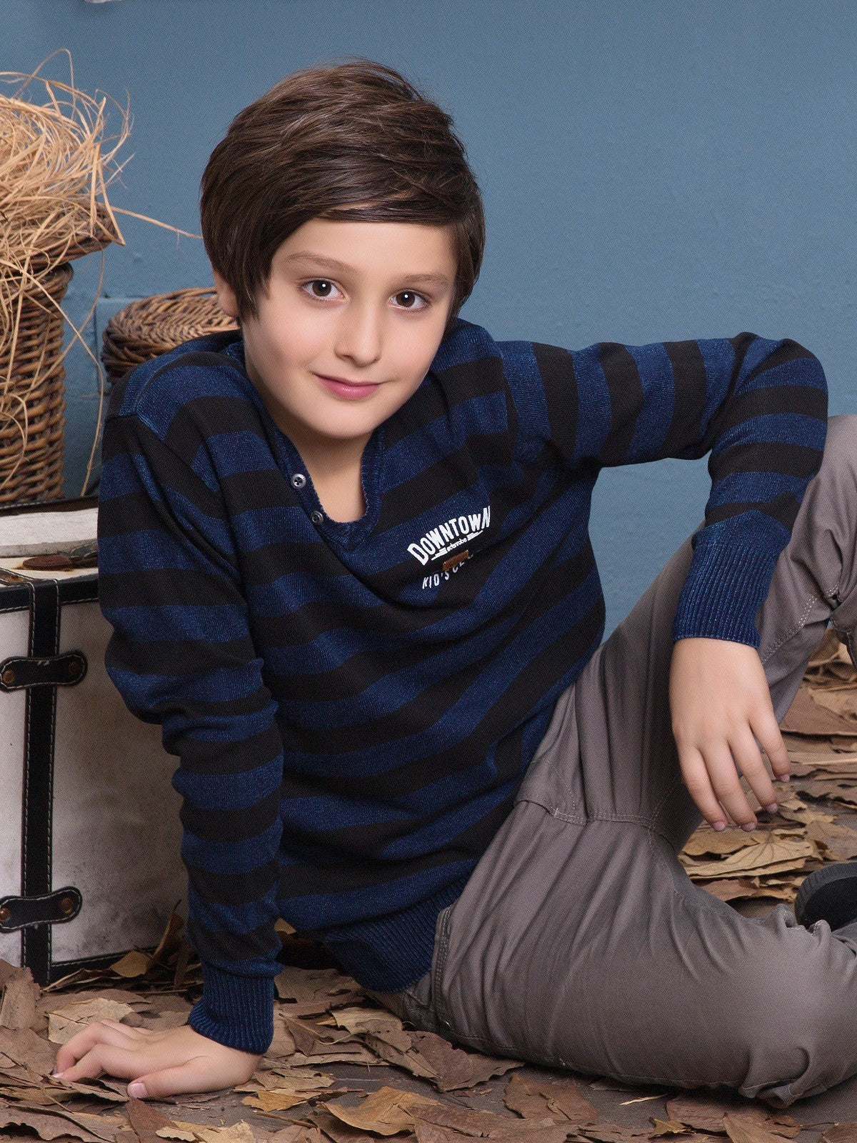 Boy's Blue Sweater - EBTSWT17-2413 - Image 2