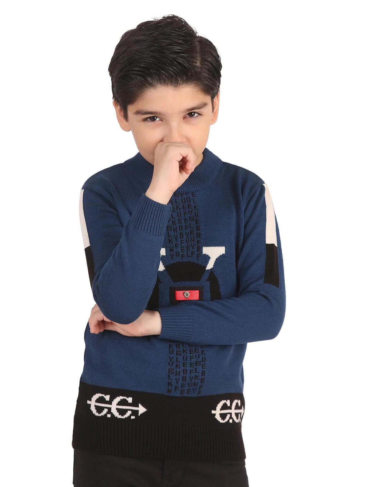 Boy's Blue Sweater - EBTSWT19-003 - Image 2