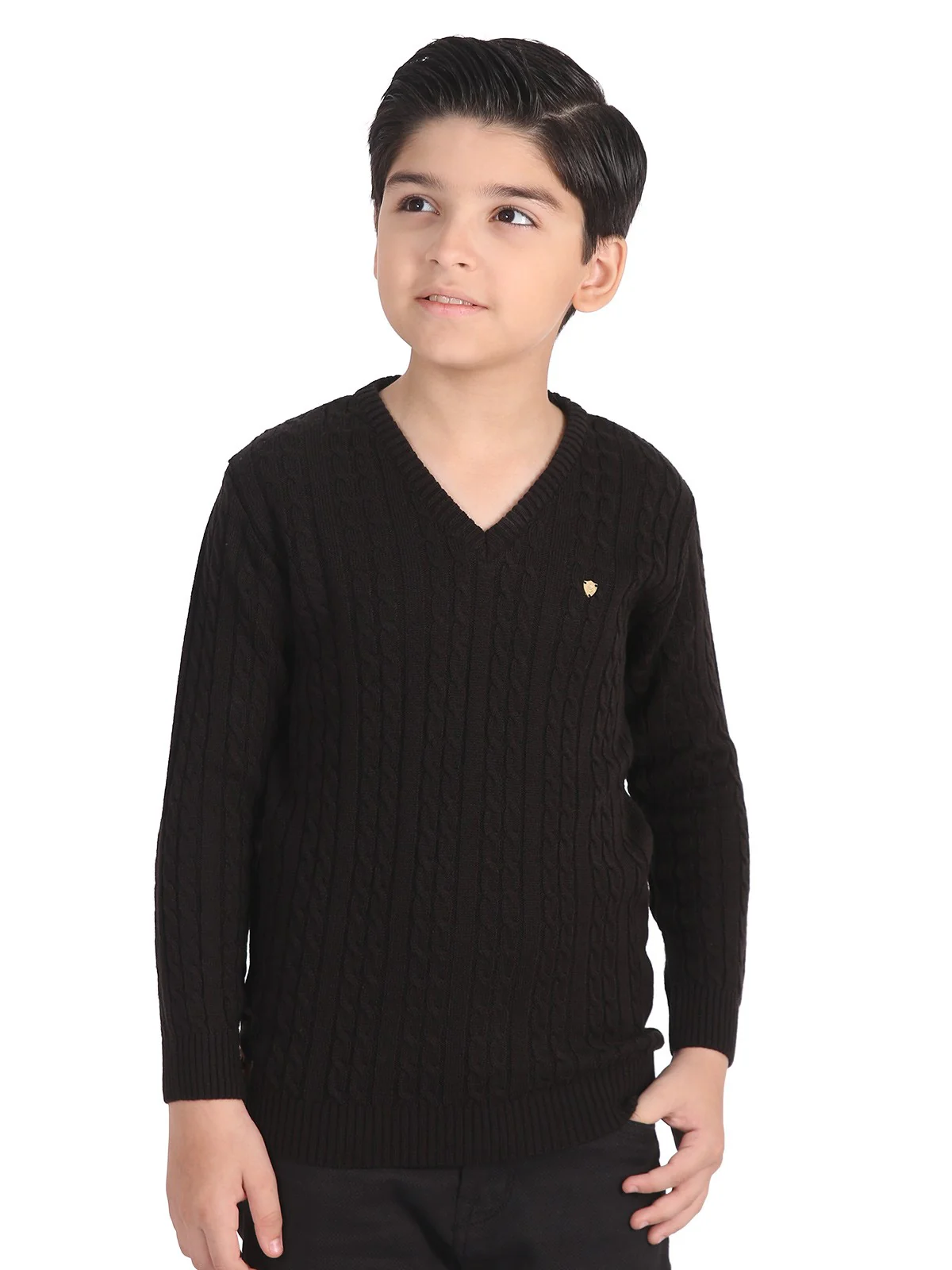 Boy's Black Sweater - EBTSWT19-006 - Image 2