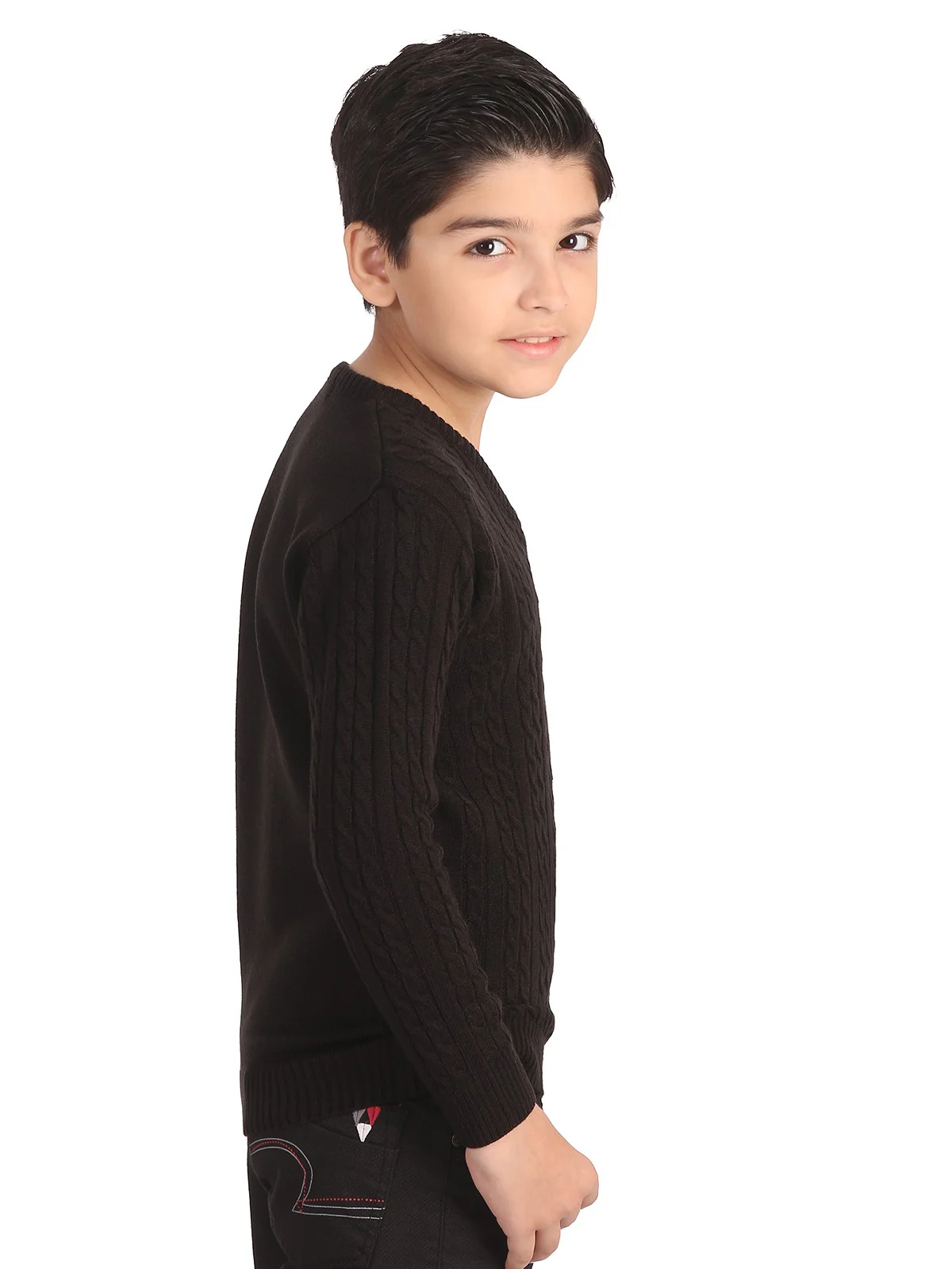 Boy's Black Sweater - EBTSWT19-006 - Image 3