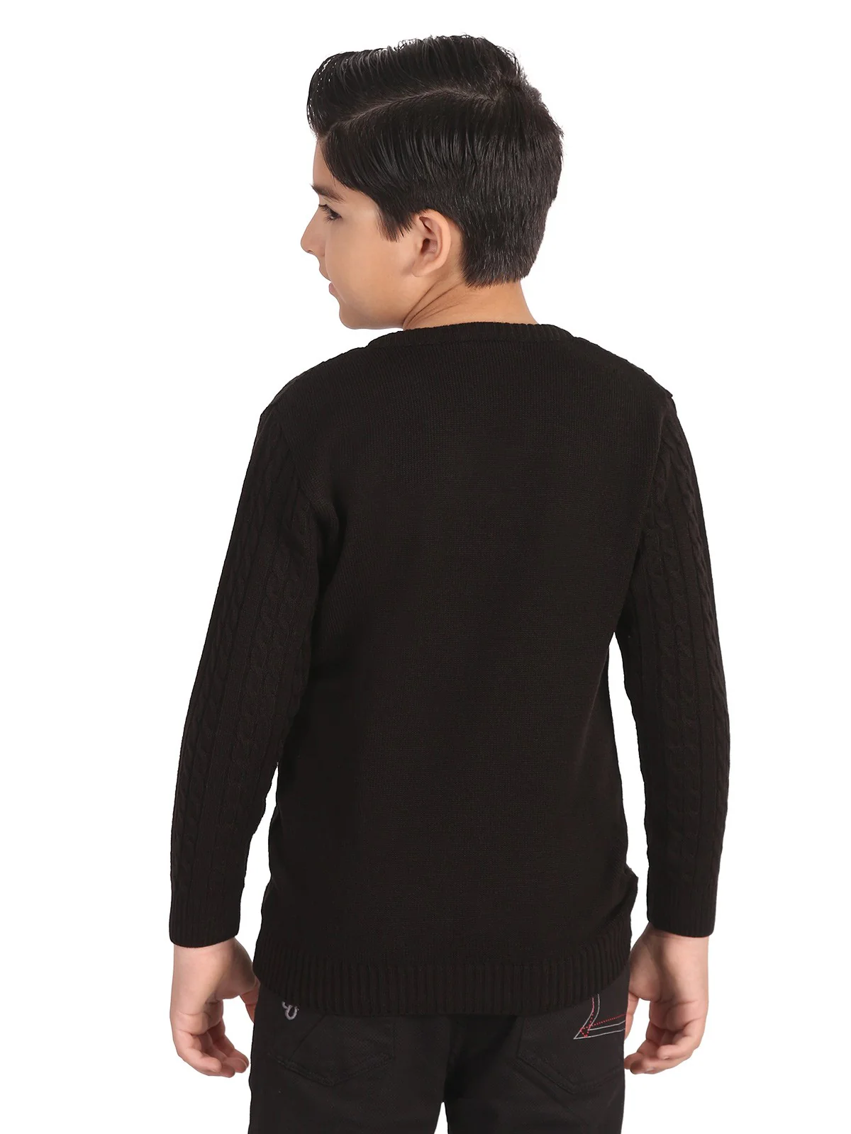 Boy's Black Sweater - EBTSWT19-006 - Image 4