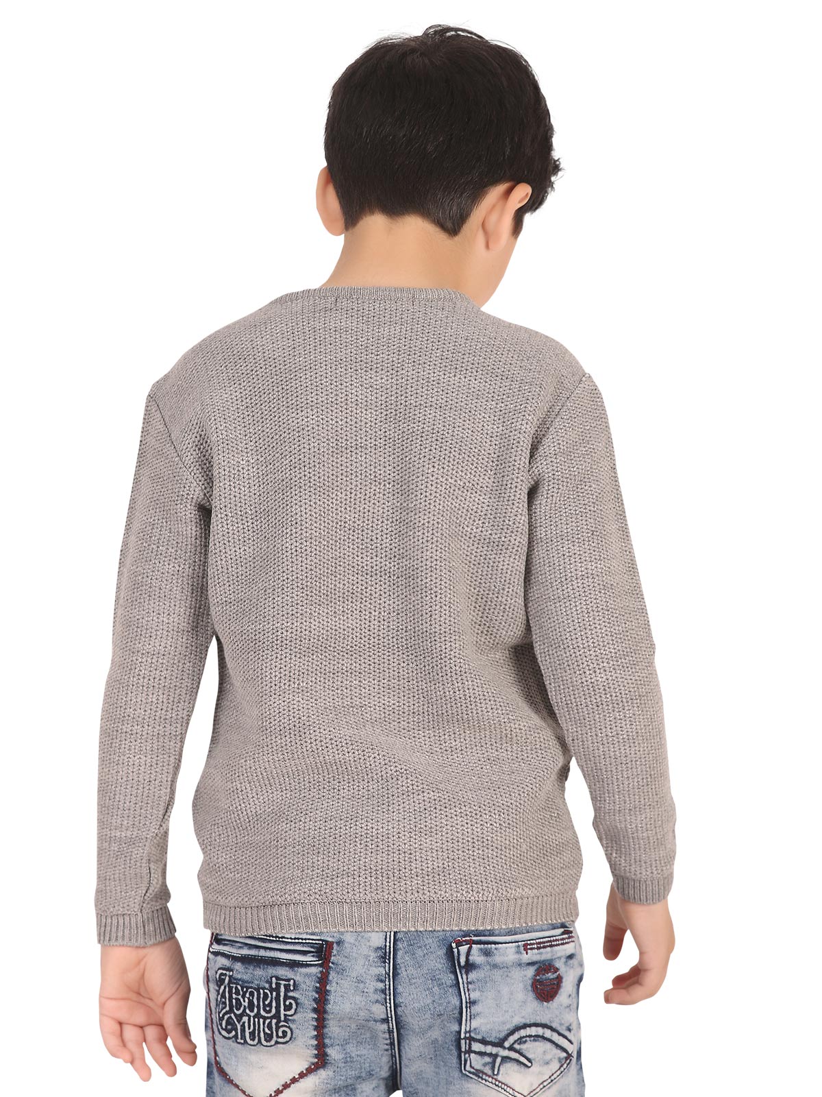 Boy's Grey Sweater - EBTSWT19-013 - Image 4