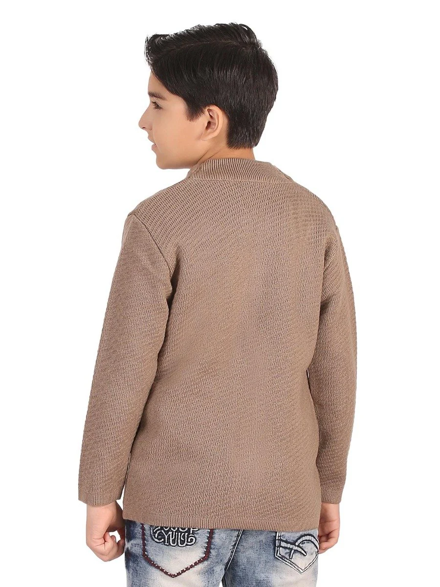 Boy's Light Brown Sweater - EBTSWT19-018 - Image 2