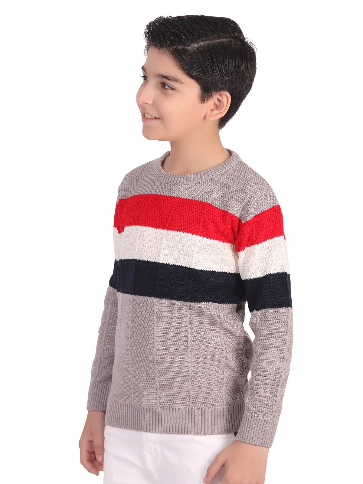 Boy's Grey Sweater - EBTSWT19-019 - Image 3