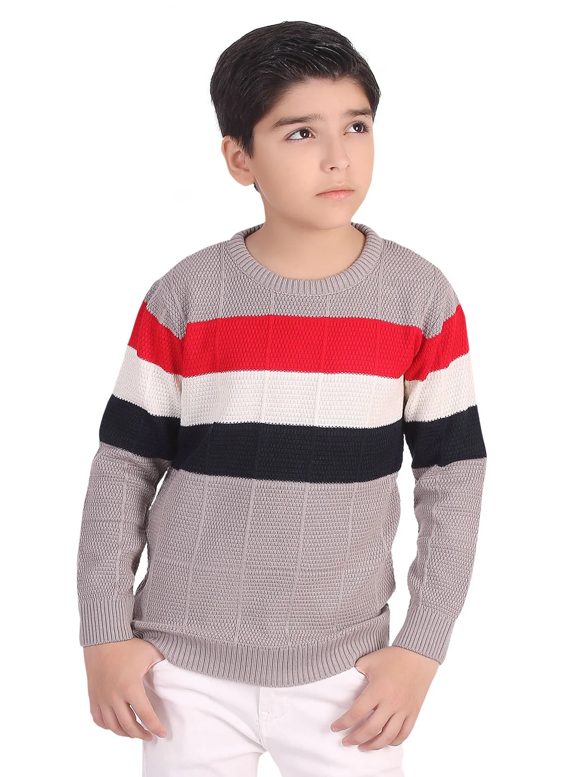 Boy's Grey Sweater - EBTSWT19-019 - Image 5