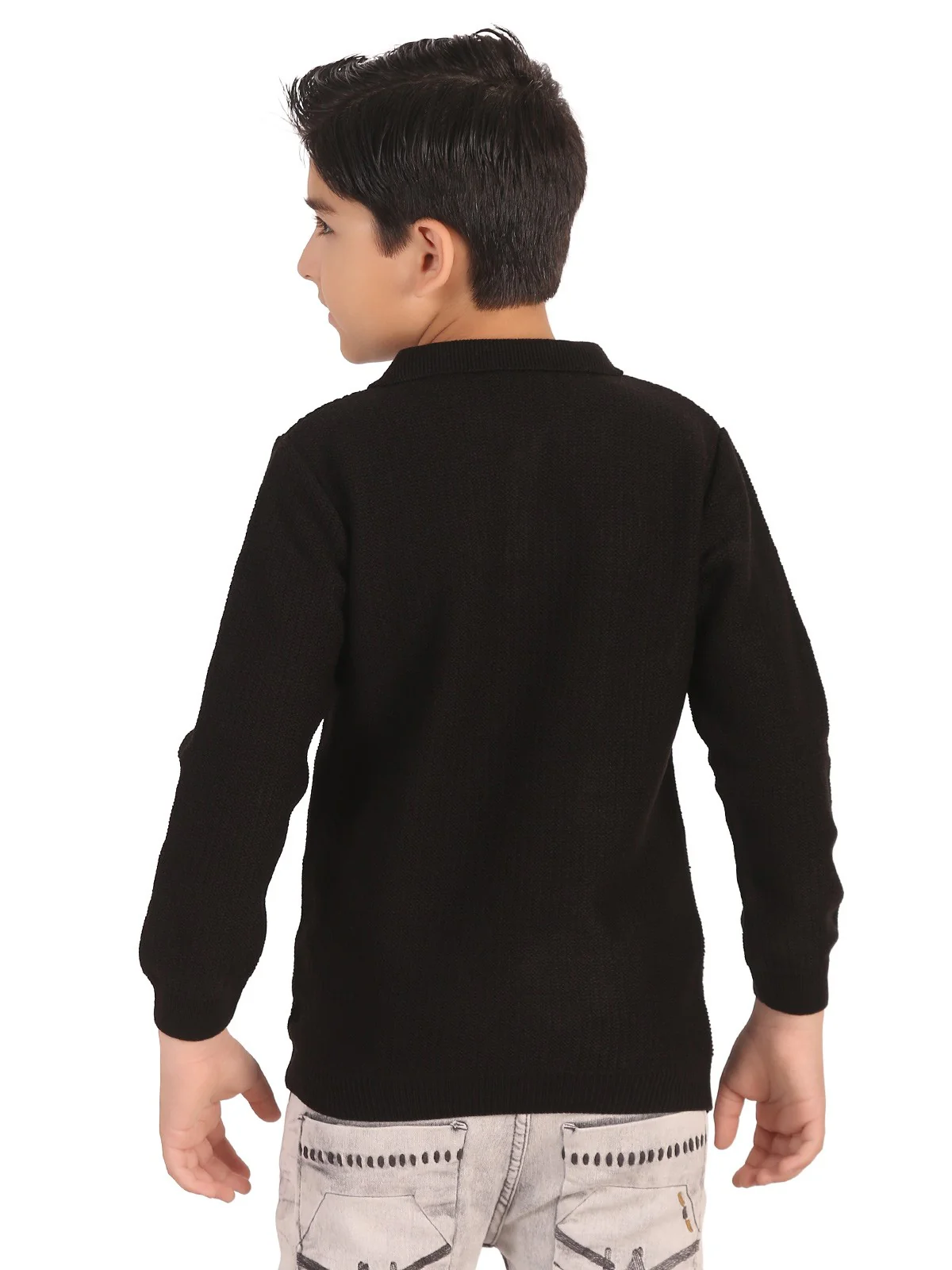 Boy's Black Sweater - EBTSWT19-022 - Image 2