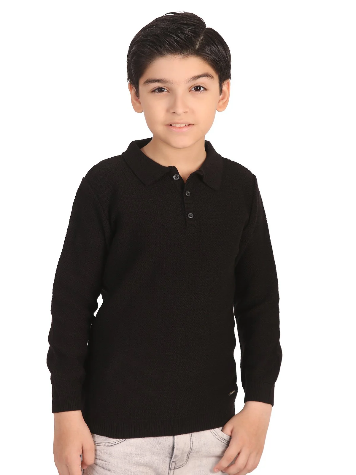Boy's Black Sweater - EBTSWT19-022 - Image 3