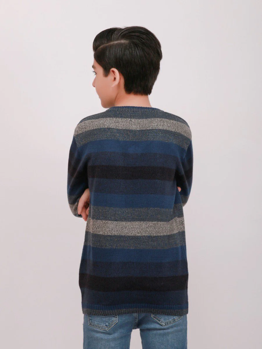 Boy's Dark Teal Sweater - EBTSWT20-003 - Image 3