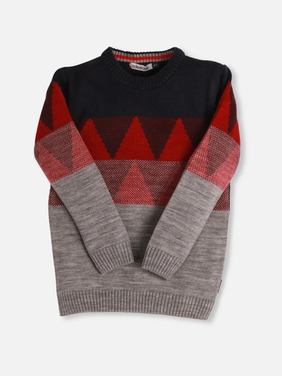 Boy's Navy Blue Sweater - EBTSWT20-004 - Image 2