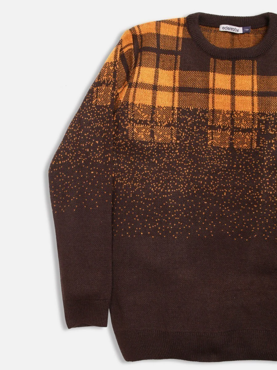 Boy's Black & Golden Sweater - EBTSWT20-007 - Image 2
