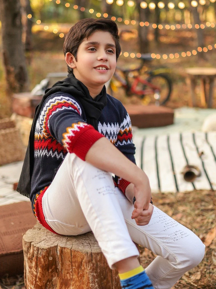 Boy's Navy Blue Sweater - EBTSWT20-009 - Image 5