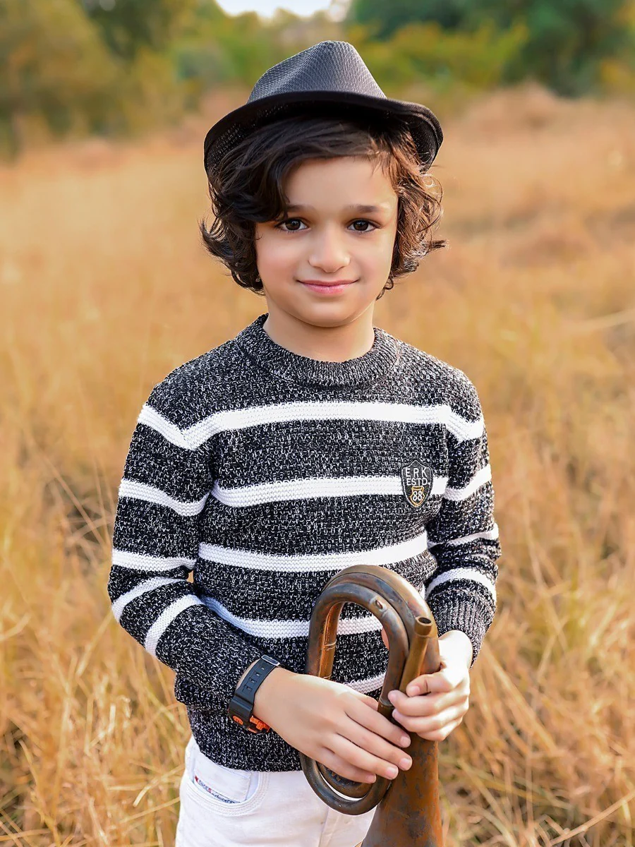 Boy's Black Sweater - EBTSWT20-011 - Image 3