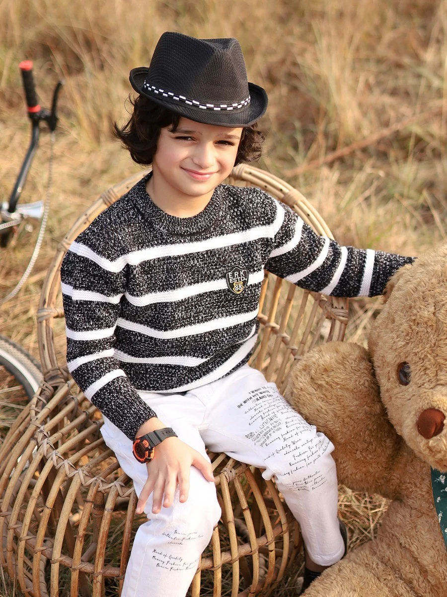 Boy's Black Sweater - EBTSWT20-011 - Image 4
