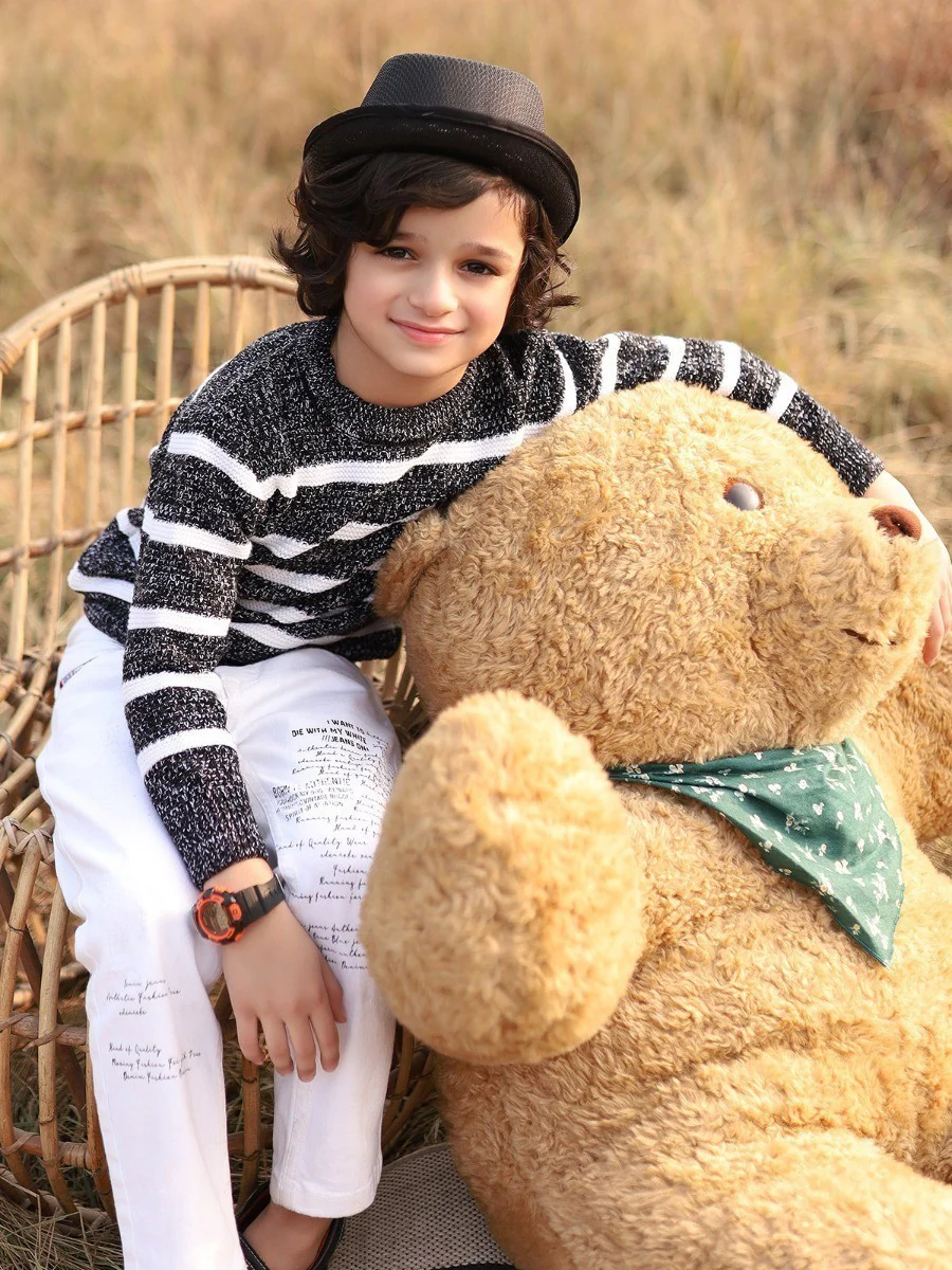 Boy's Black Sweater - EBTSWT20-011 - Image 5