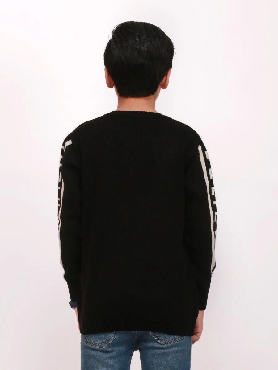 Boy's Black Sweater - EBTSWT20-012 - Image 2