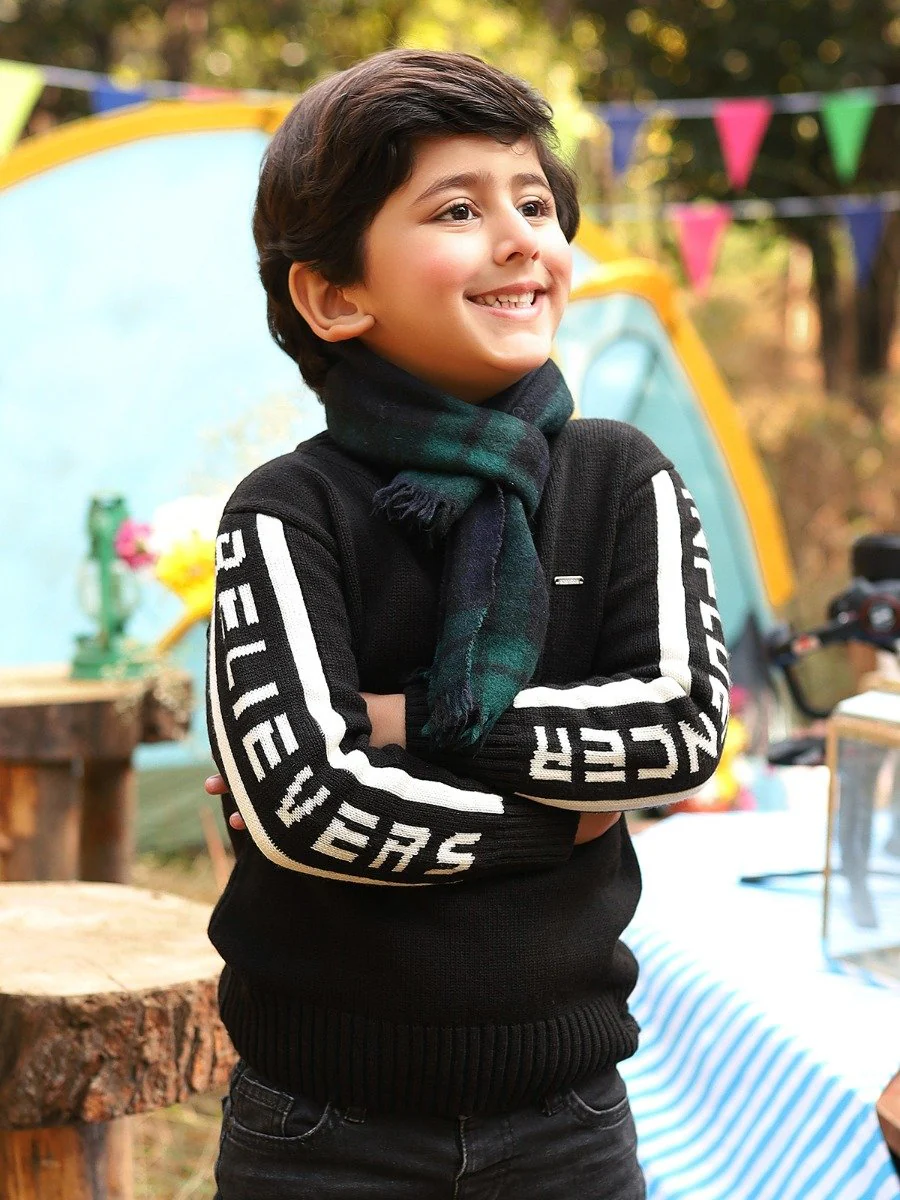 Boy's Black Sweater - EBTSWT20-012 - Image 3