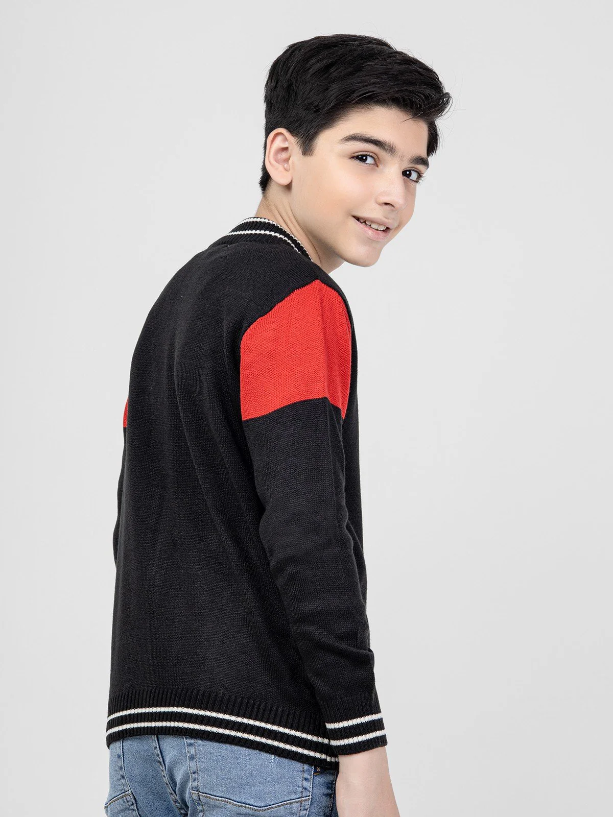 Boy's Black Sweater - EBTSWT21-002 - Image 4