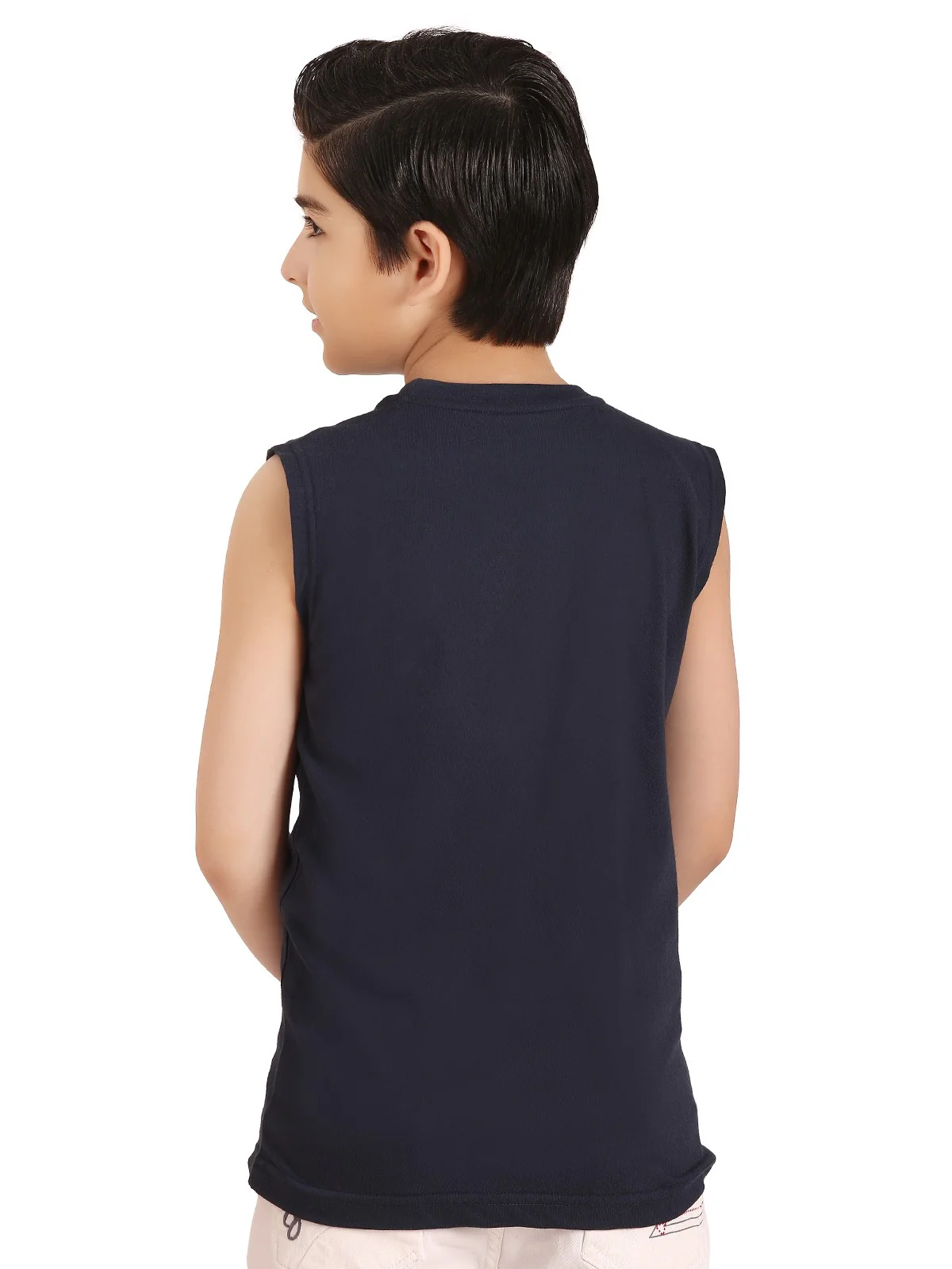 Boy's Navy Blue Tank Top - EBTT20-007 - Image 3