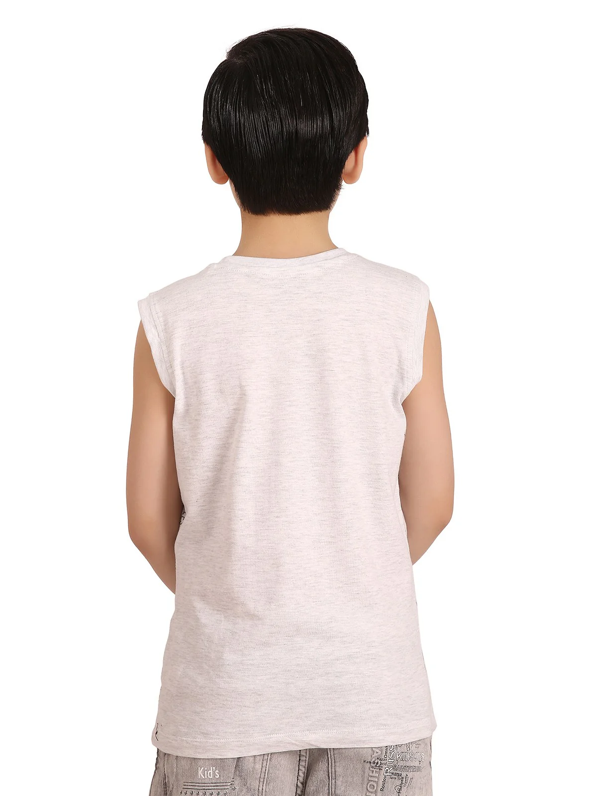 Boy's Light Grey Tank Top - EBTT20-008 - Image 3