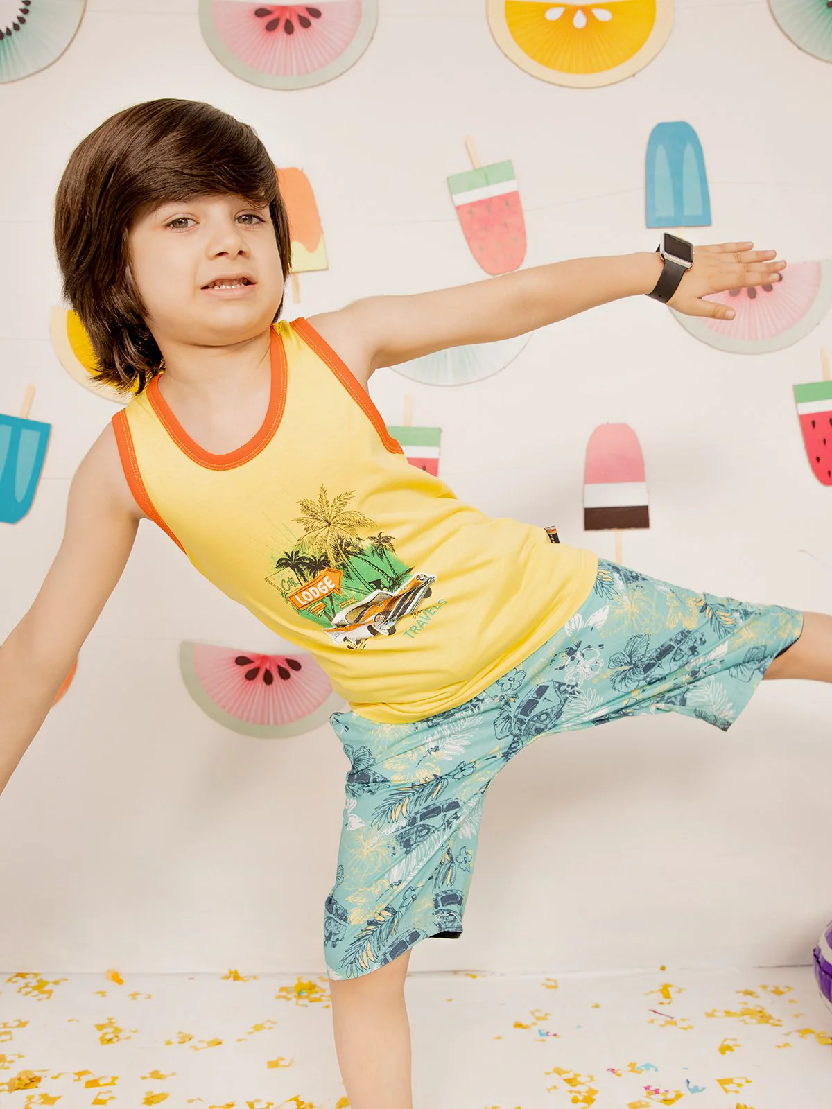Boy's Yellow Tank Top - EBTT21-002 - Image 2