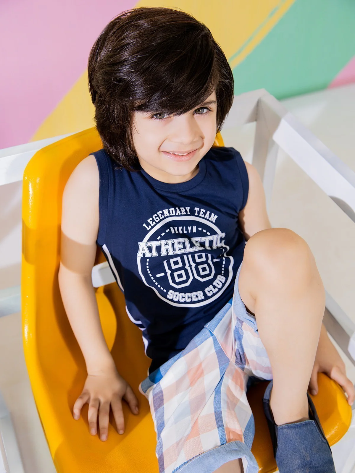 Boy's Navy Blue Tank Top - EBTT21-009 - Image 3