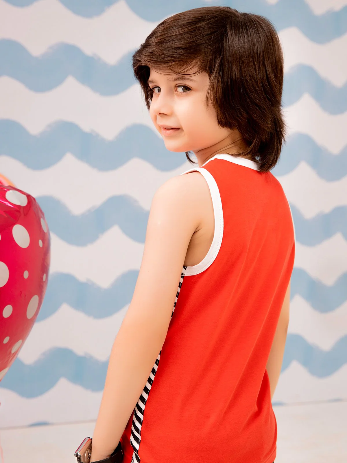 Boy's Red Tank Top - EBTT21-015 - Image 2