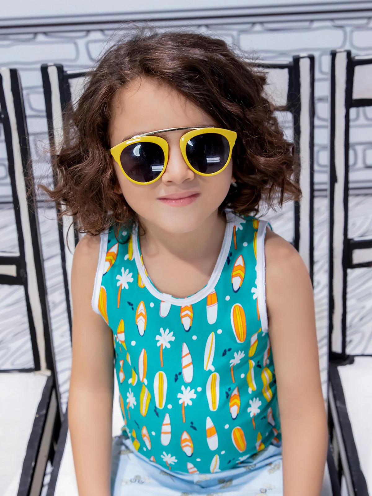 Boy's Teal Blue Tank Top - EBTT21-020 - Image 5
