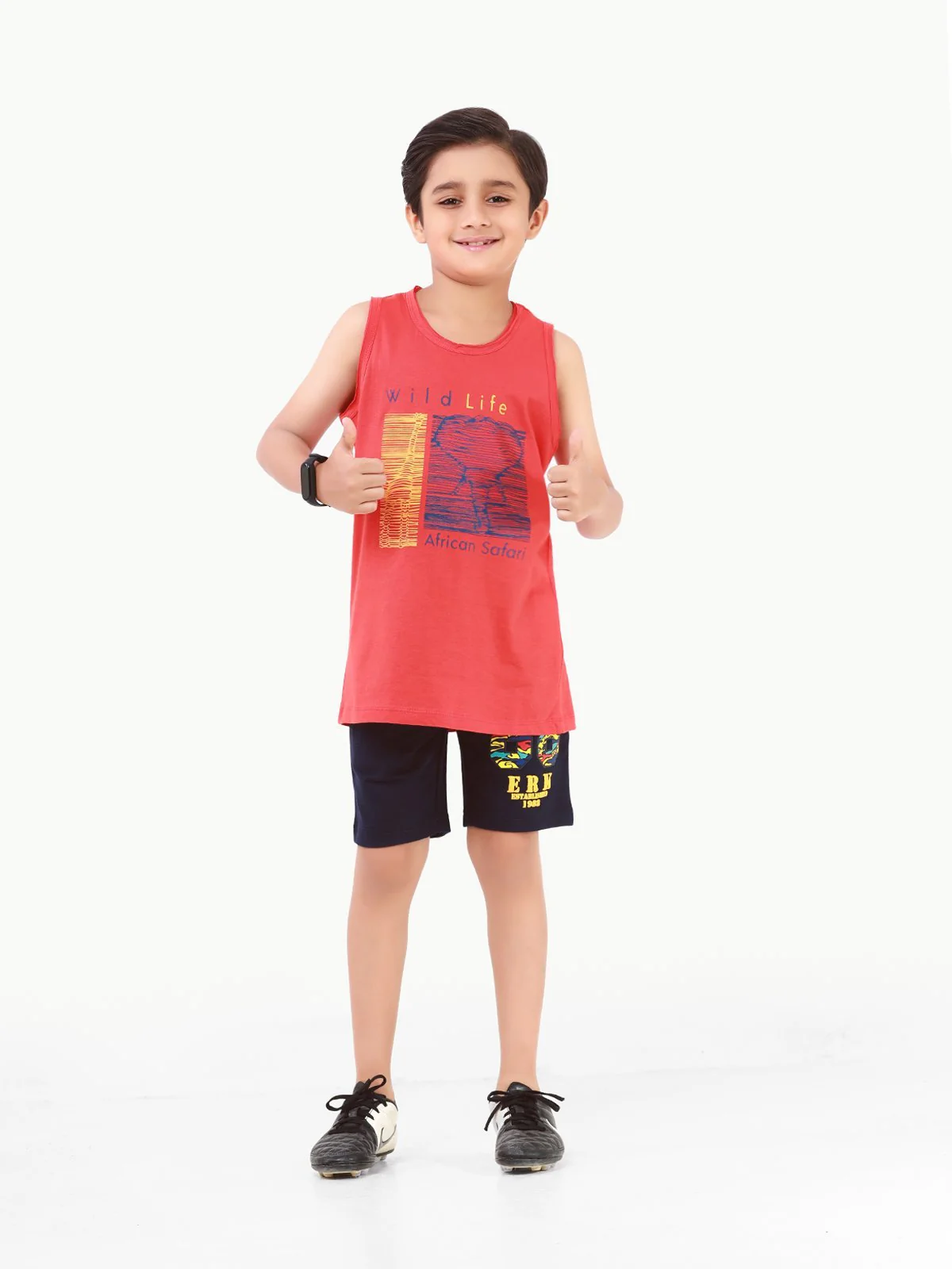 Boy's Red Tank Top - EBTT22-009 - Image 2