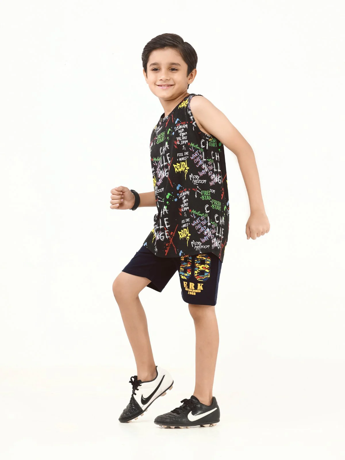 Boy's Black Tank Top - EBTT22-013 - Image 2