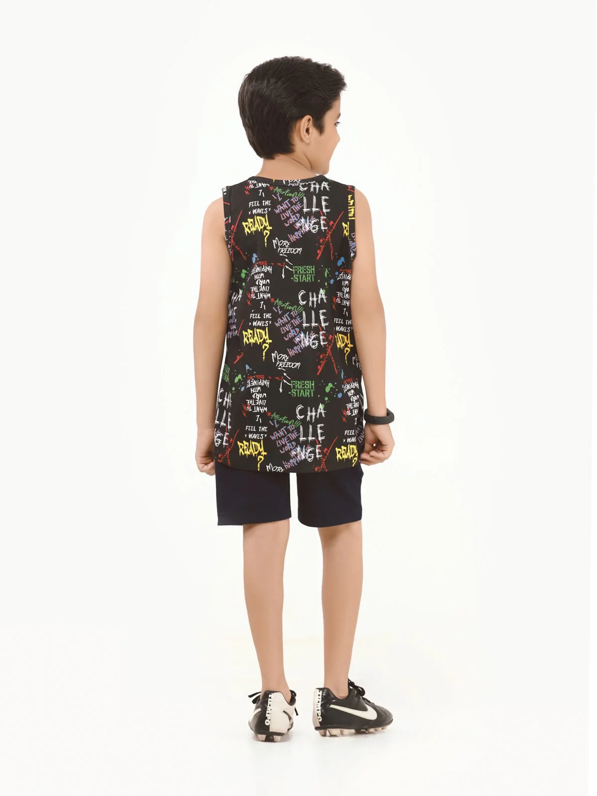 Boy's Black Tank Top - EBTT22-013 - Image 4