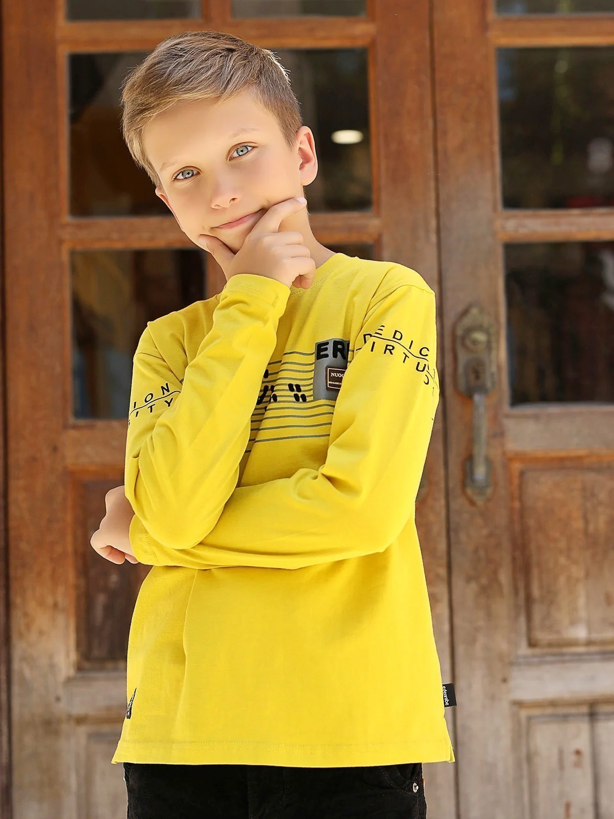 Boy's Lemon Yellow T-Shirt - EBTTF18-019 - Image 2