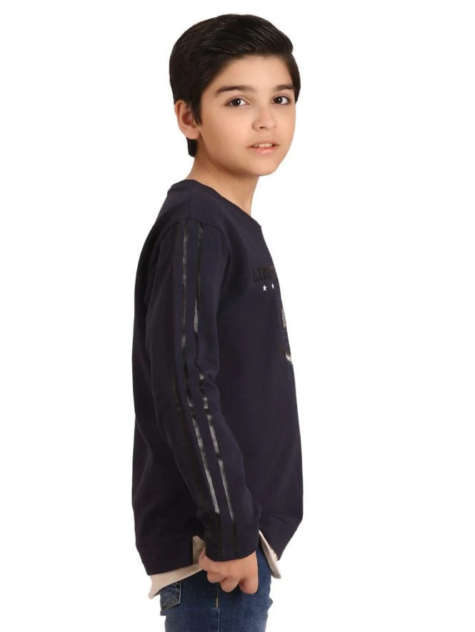 Boy's Navy Blue T-Shirt - EBTTF19-003 - Image 2