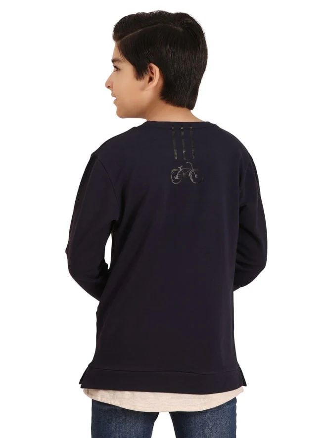 Boy's Navy Blue T-Shirt - EBTTF19-003 - Image 3