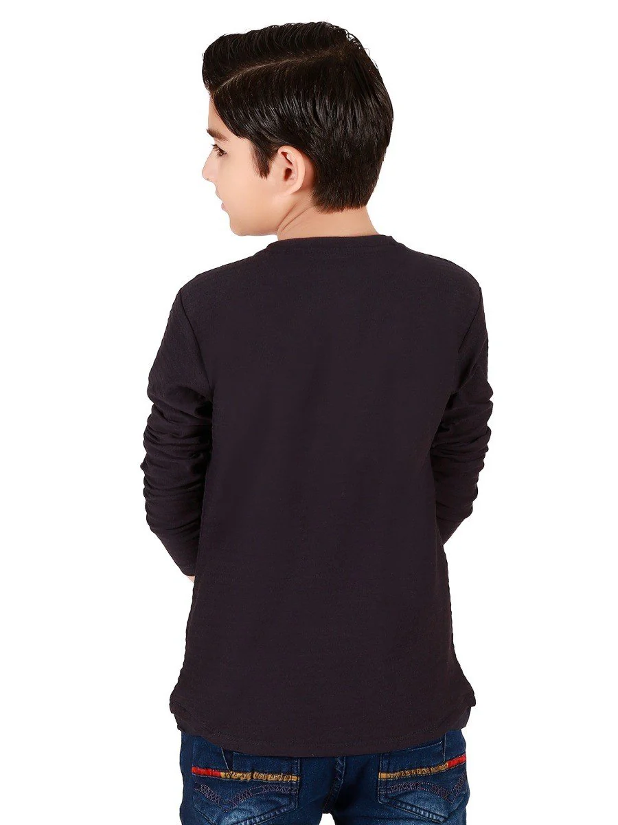 Boy's Dark Navy T-Shirt - EBTTF19-006 - Image 2