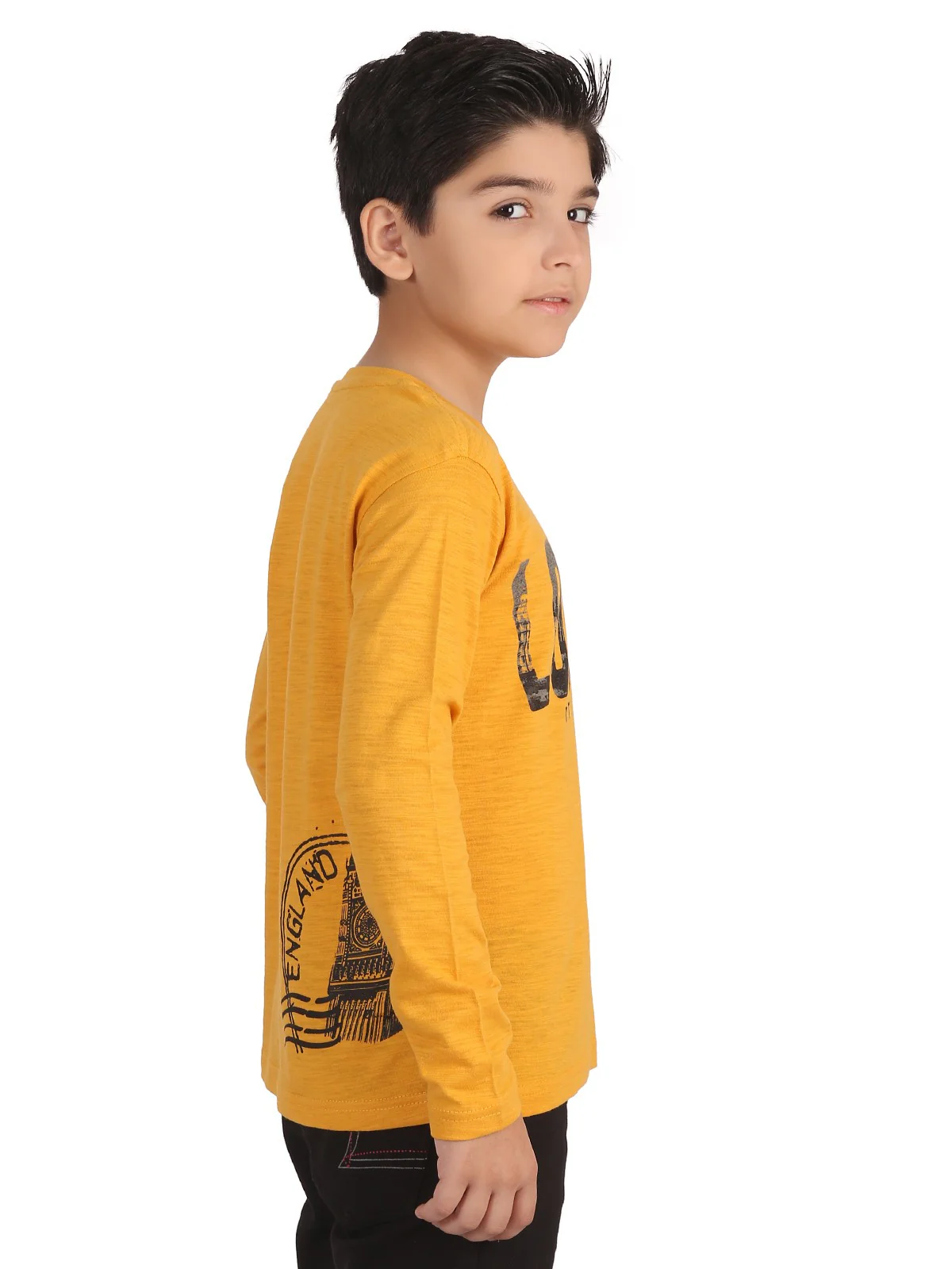 Boy's Mustard T-Shirt - EBTTF19-011 - Image 2