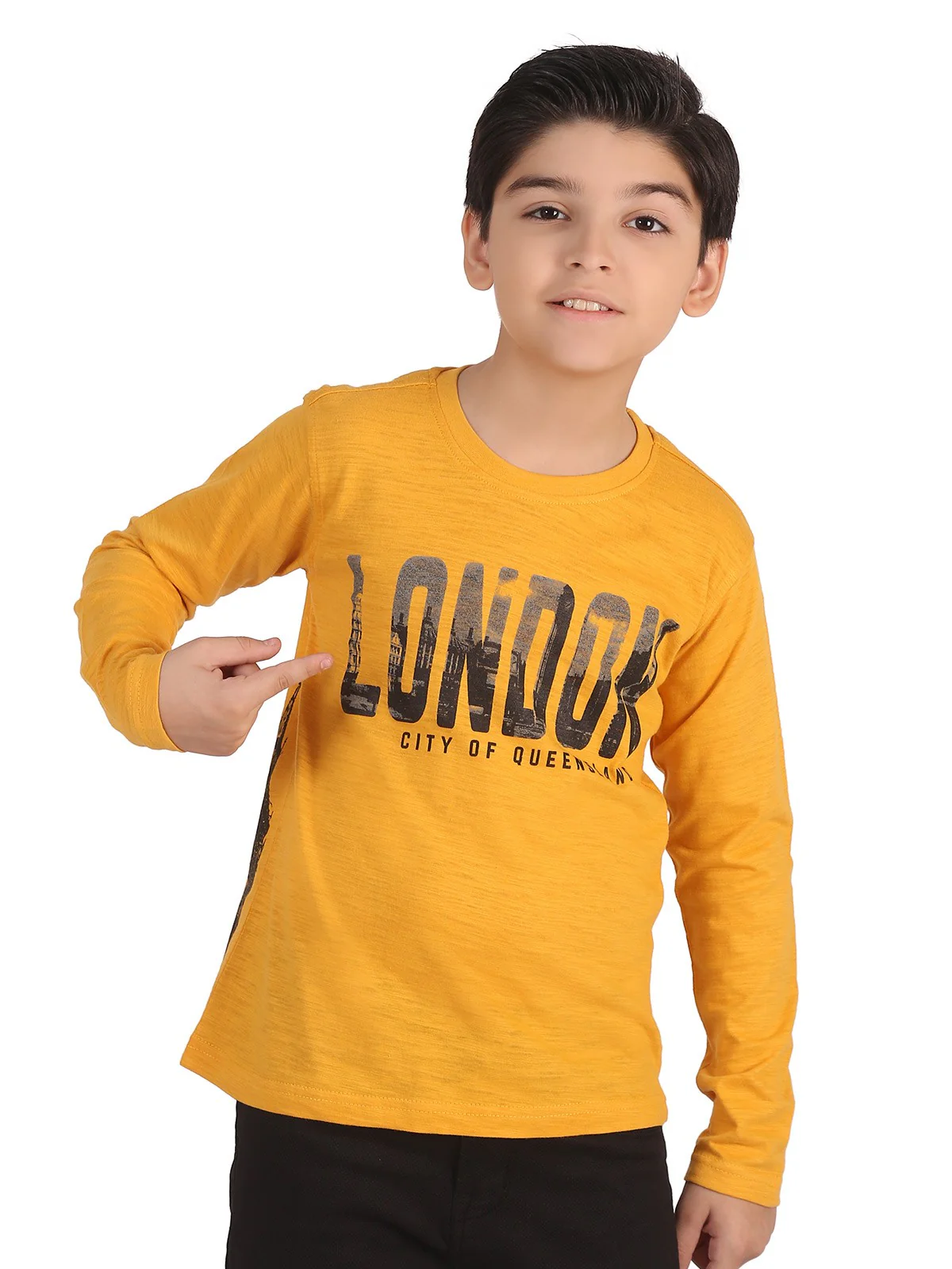 Boy's Mustard T-Shirt - EBTTF19-011 - Image 4