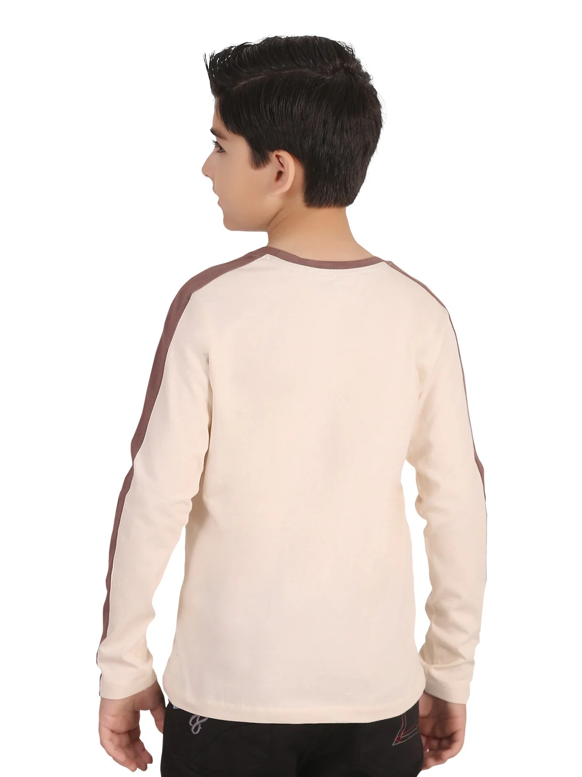 Boy's Cream T-Shirt - EBTTF19-012 - Image 3