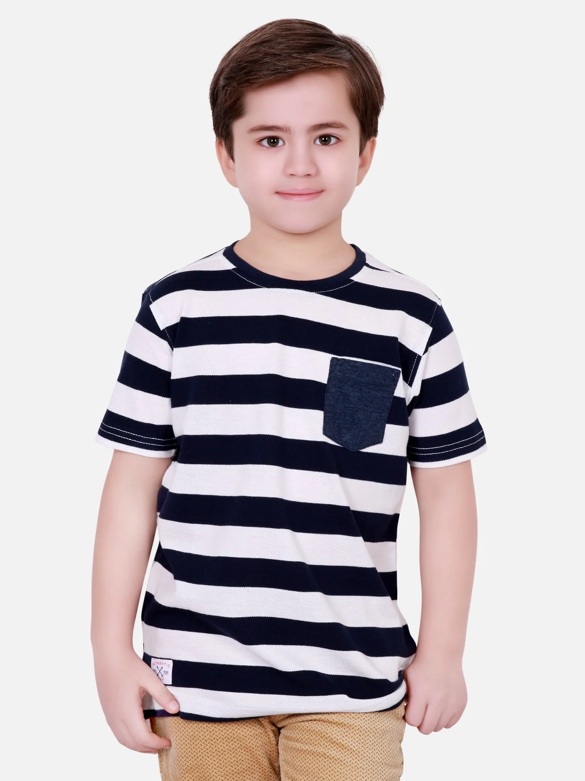 Boy's Navy Blue T-Shirt - EBTTS17-009 - Image 2