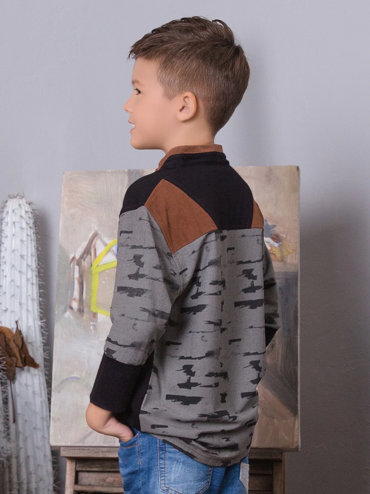 Boy's Black T-Shirt - EBTTS17-2406 - Image 2