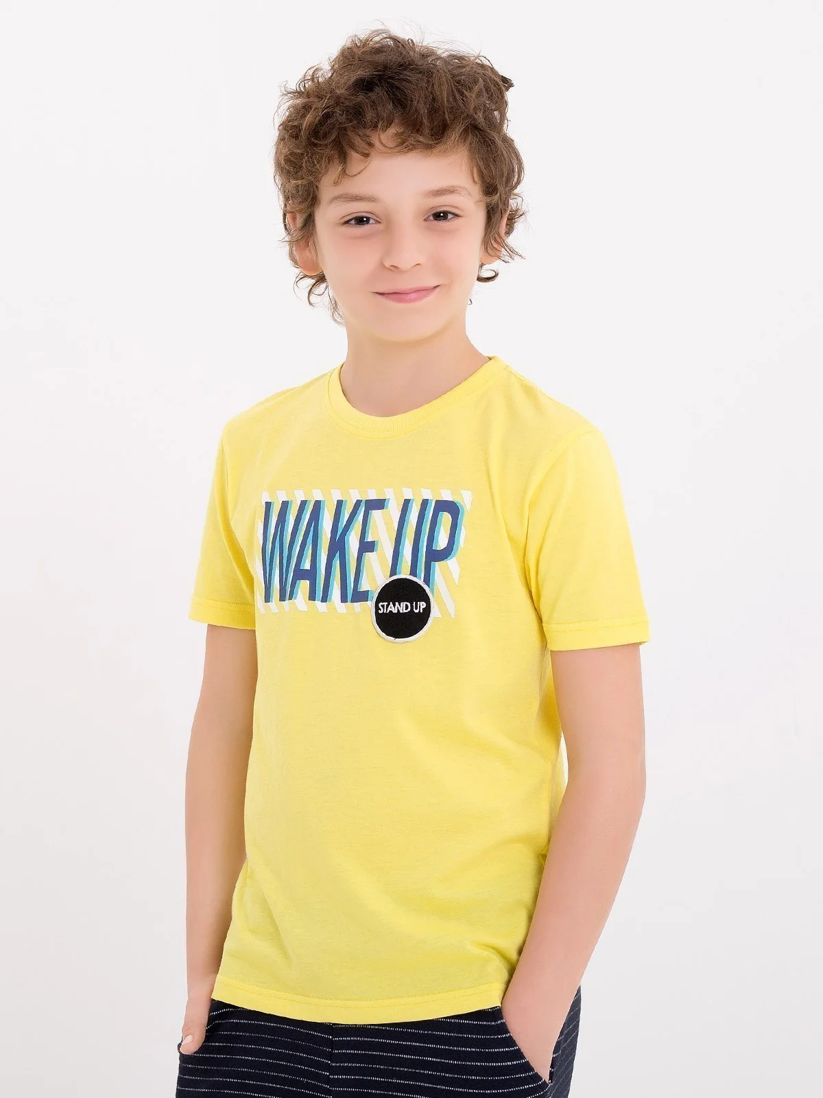 Boy's Lime Yellow T-Shirt - EBTTS18-004 - Image 2