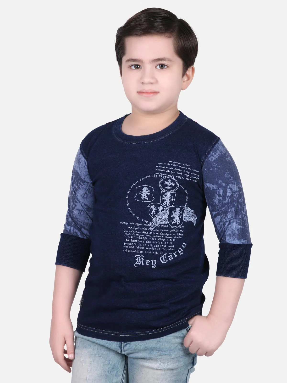 Boy's Blue T-Shirt - EBTTS18-2424 - Image 2