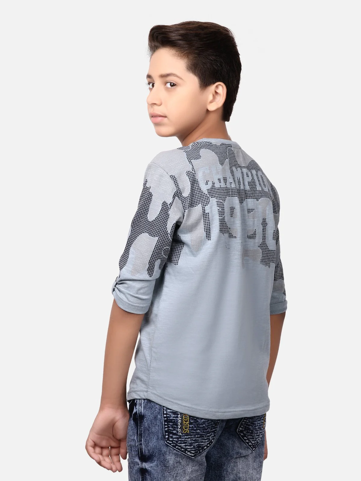 Boy's Grey T-Shirt - EBTTS19-004 - Image 2