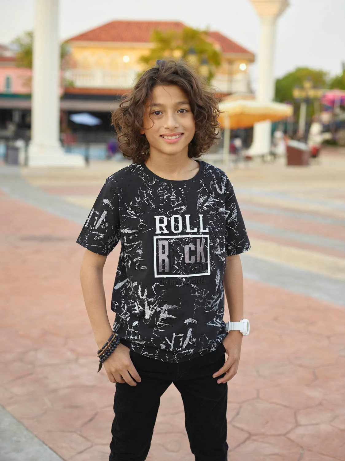 Boy's Black T-Shirt - EBTTS19-2456
