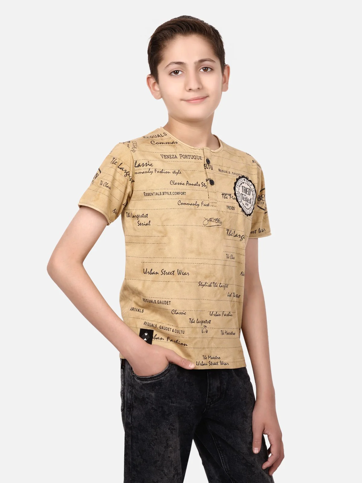 Boy's Fawn T-Shirt - EBTTS19-2462 - Image 2