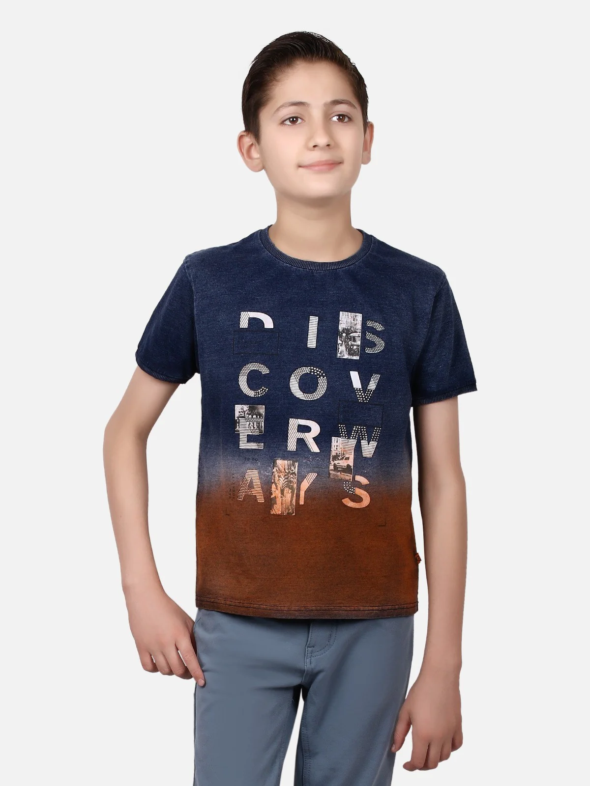 Boy's Navy Blue T-Shirt - EBTTS19-2468 - Image 2