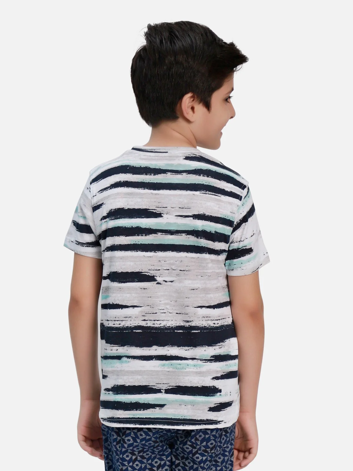 Boy's White Multi T-Shirt - EBTTS20-025 - Image 2