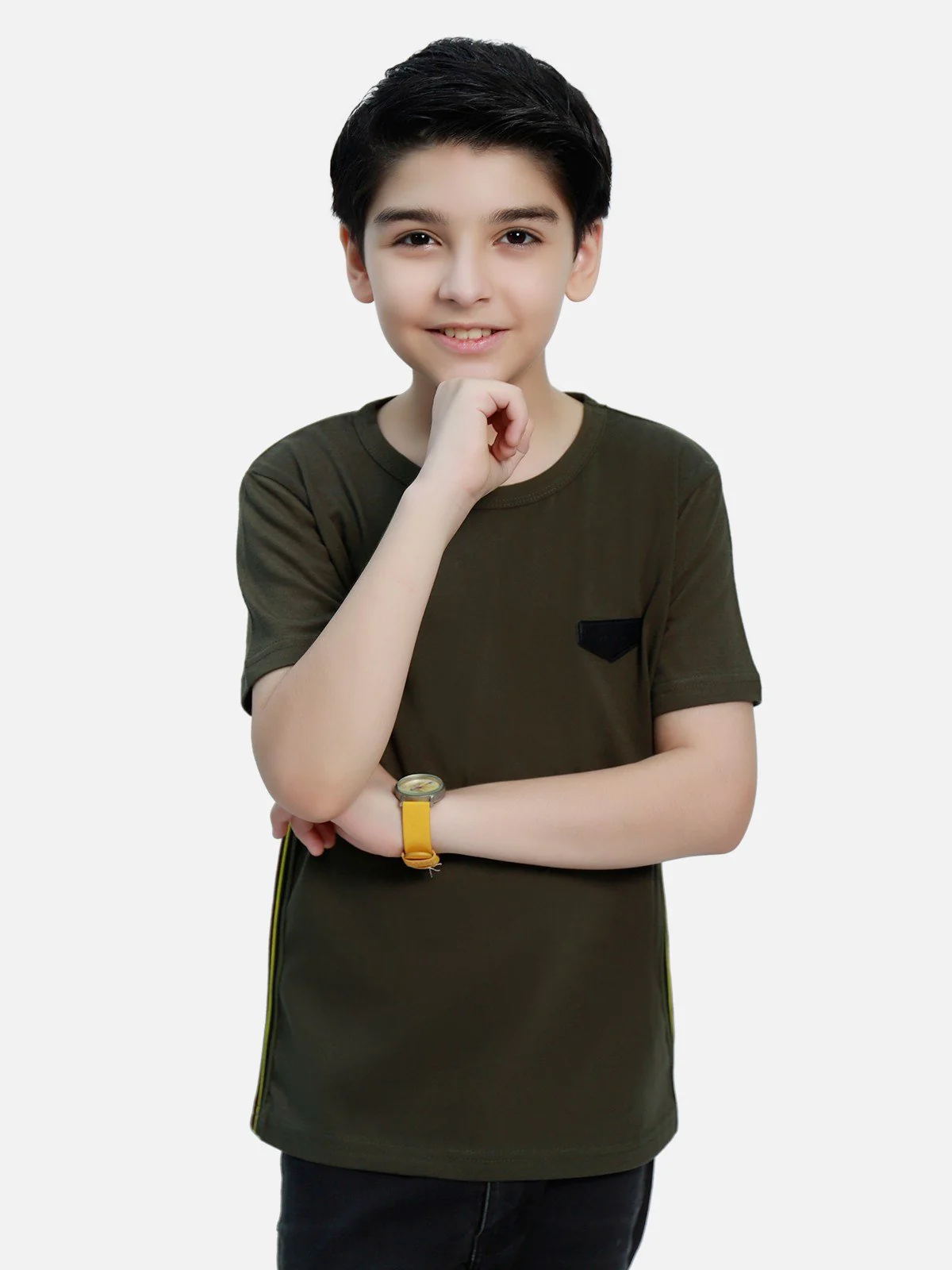 Boy's Military Green T-Shirt - EBTTS20-027 - Image 2